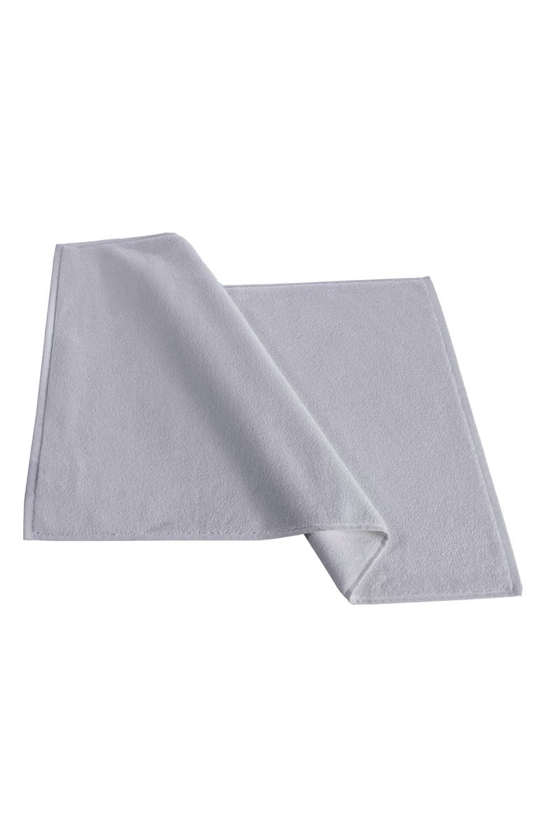 DePera Puresoft 2-Piece Turkish Cotton Bath Mats, Alternate, color, Silver