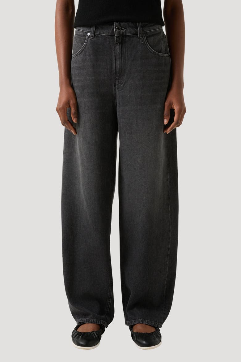 Barrel Fit Jeans Bina, Alternate, color, Dark gray
