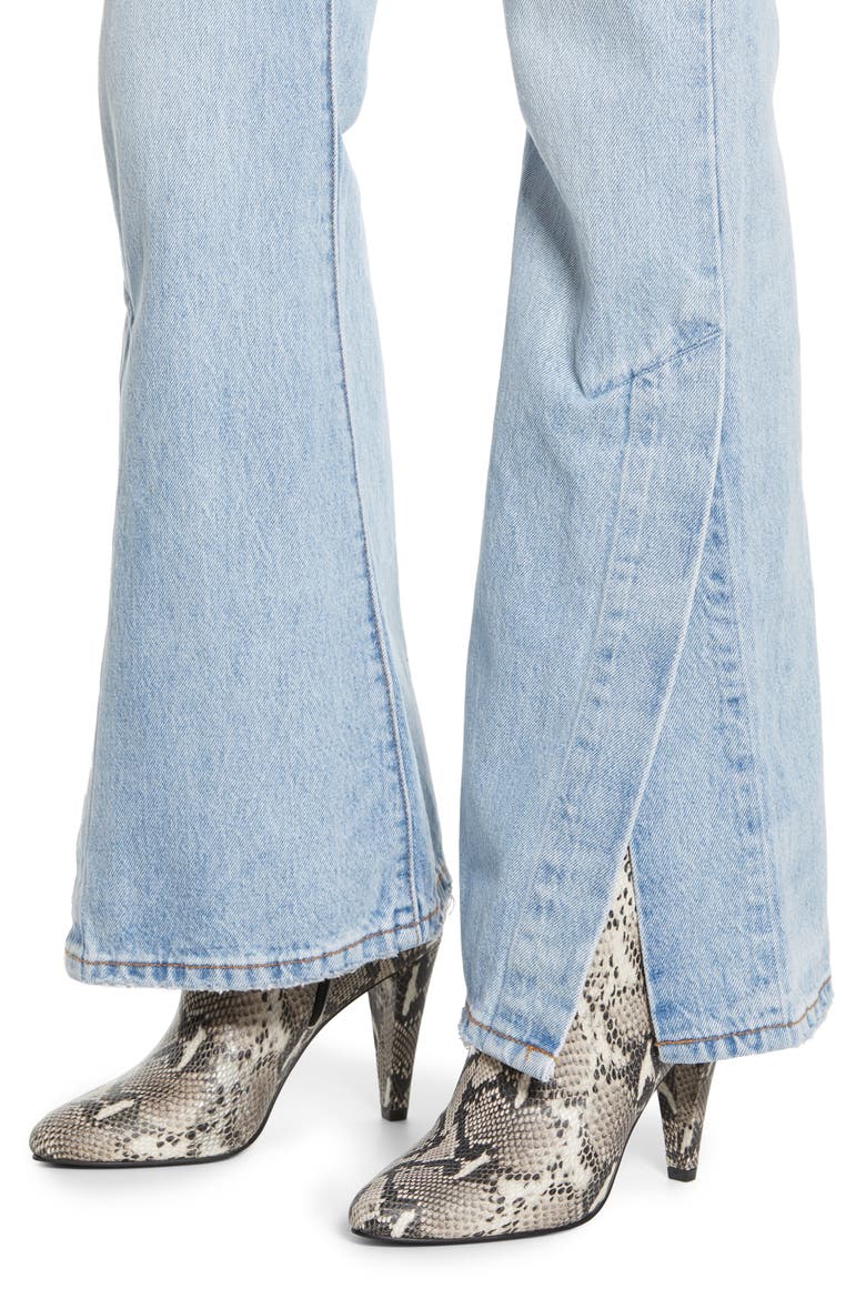 Levi's® Ribcage Super High Waist Split Flare Jeans, Alternate, color, DAZED AND CONFUSED