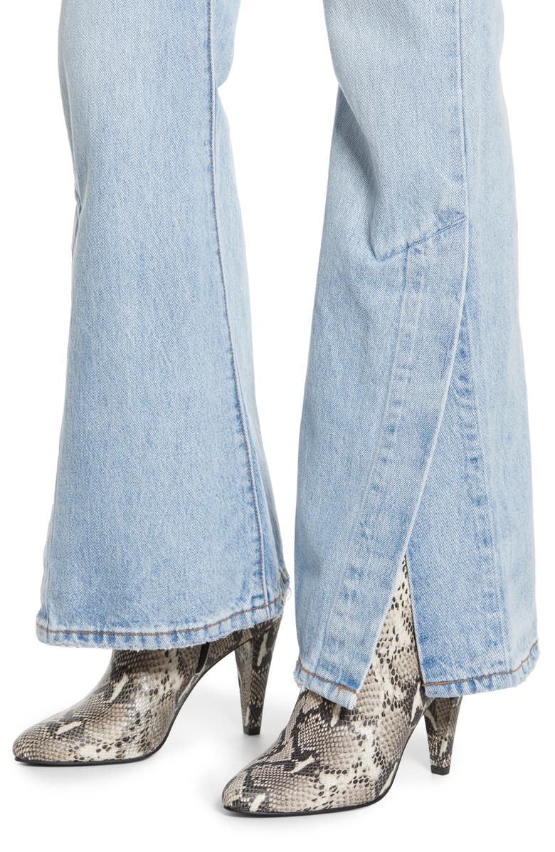 Levi's<sup>®</sup> Ribcage Super High Waist Split Flare Jeans, Alternate, color,