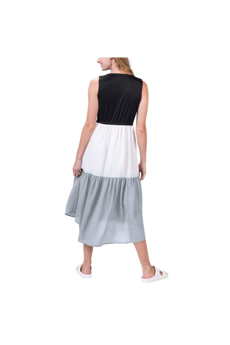 Women's G-III 4Her by Carl Banks Black/Gray Miami Dolphins 12th Inning Colorblock Dress, Alternate, color, Black