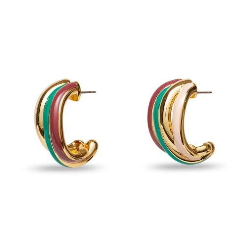 Lele Sadoughi Stacking Hoop Earrings In Multi
