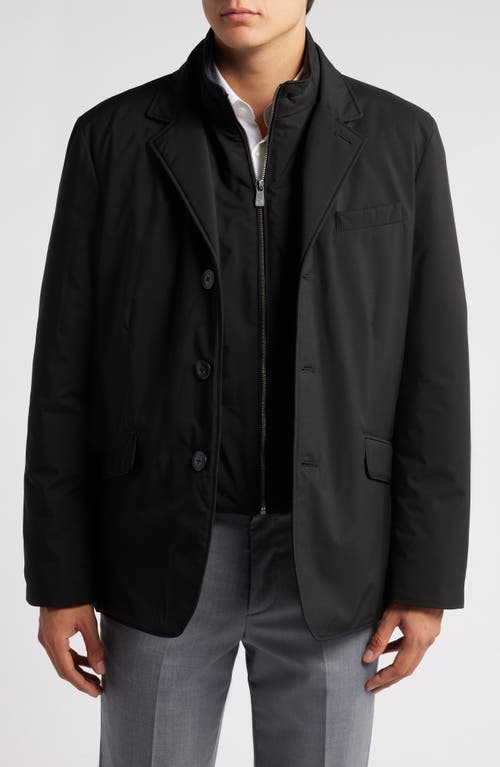 Hart Schaffner Marx Summit Waterproof Jacket With Removable Bib In Black