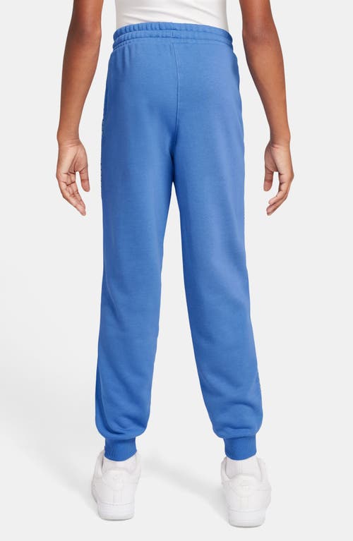 Nike Kids' Sportswear Club Fleece Contrast Trim Joggers In Blue