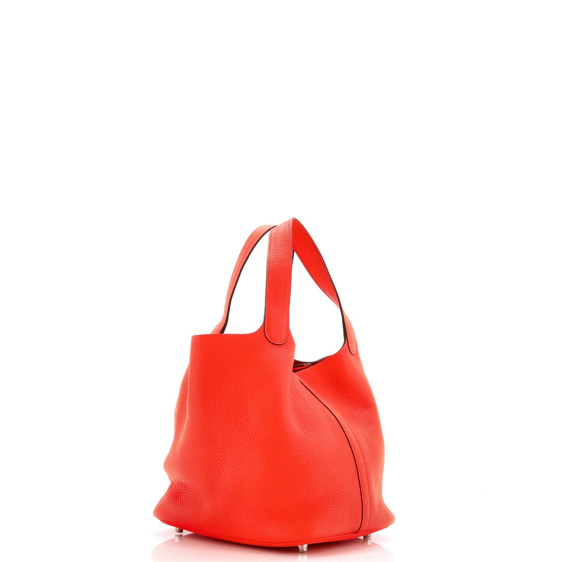 Pre-Owned Hermes Picotin Lock Bag Clemence MM, Alternate, color, Orange Poppy