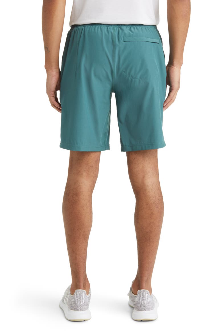 Mako 9-Inch Water Resistant Athletic Shorts, Alternate, color, MALLARD GREEN