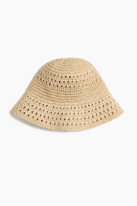 Handmade Straw Bucket Hat