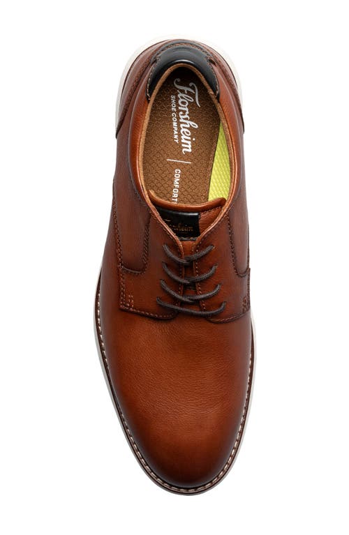 Florsheim Launch Plain Toe Derby In Cognac Multi