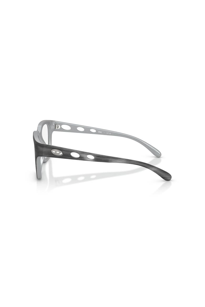 52mm Square optical glasses, Alternate, color, Black
