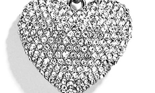 Baublebar Millie Crystal Heart Pendant Necklace In Brown