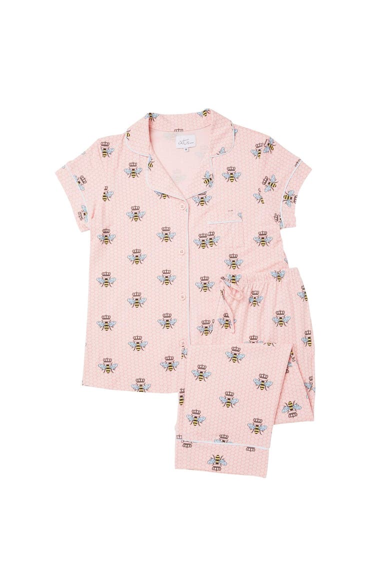Pima Knit Capri Set, Alternate, color, Queen Bee Pink