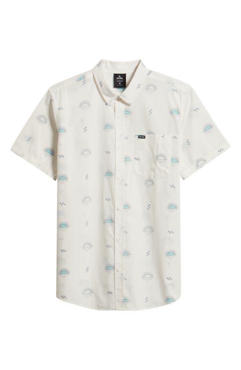Hypno Micro Short Sleeve Button-Up Shirt
