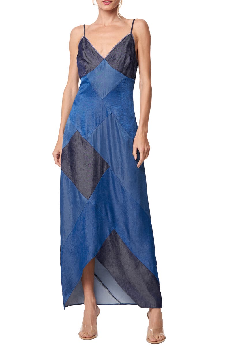 CIEBON Derica Patchwork Slipdress, Main, color, 