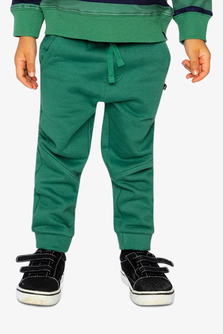 Fleece Elastic Waistband Side Pocket Sweatpants, Alternate, color, Green