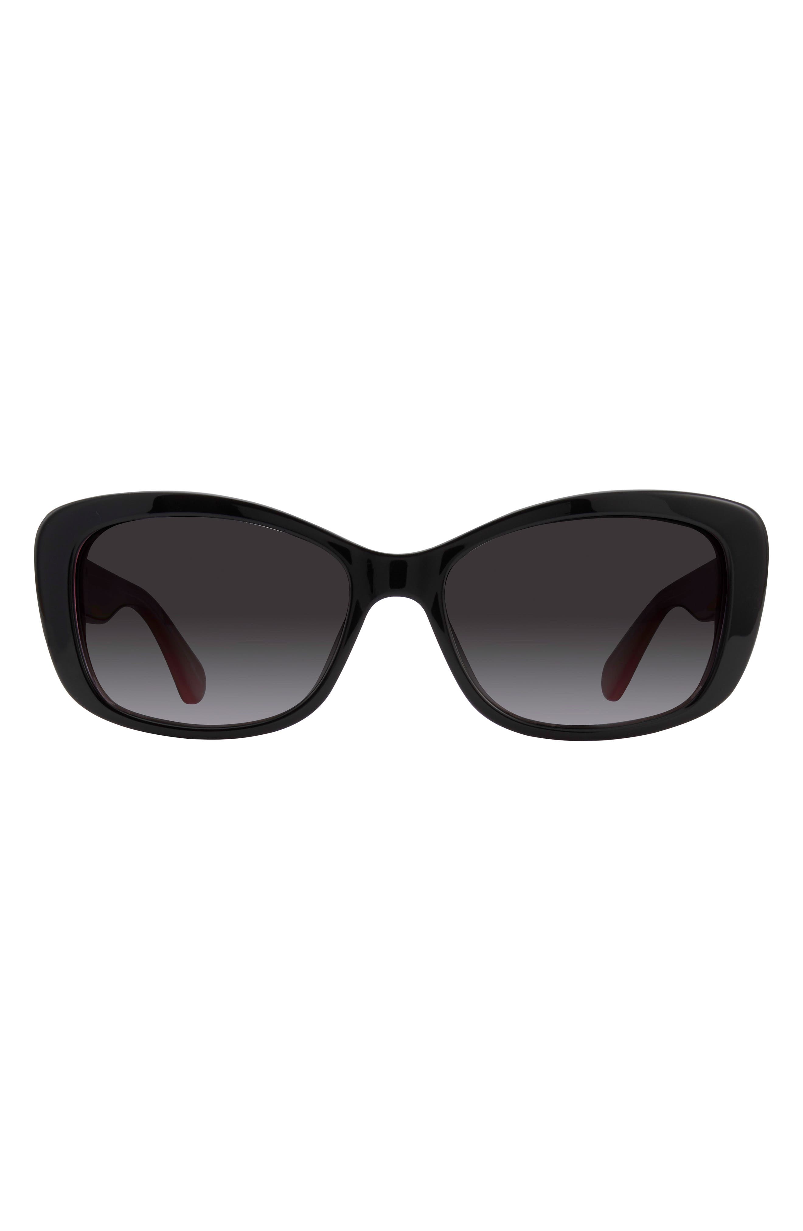 claretta 53mm polarized rectangle sunglasses