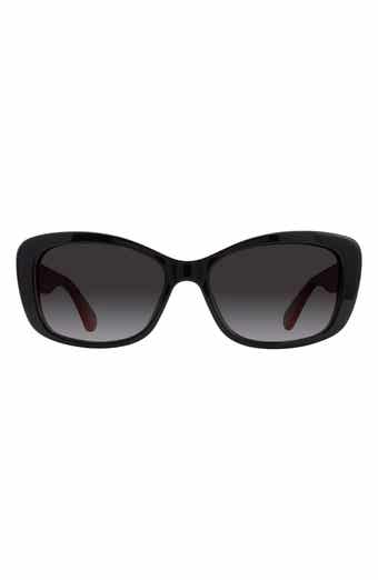 claretta 53mm polarized rectangle sunglasses