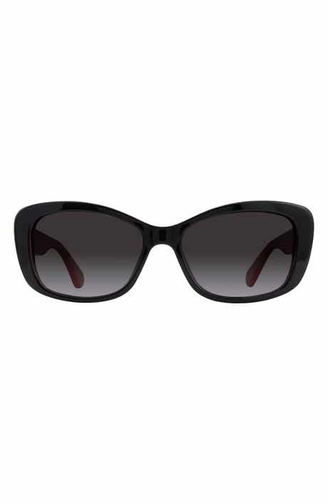 claretta 53mm polarized rectangle sunglasses