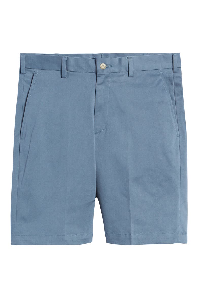 Men's Classic Flat Front Chino Shorts, Alternate, color, SLATE