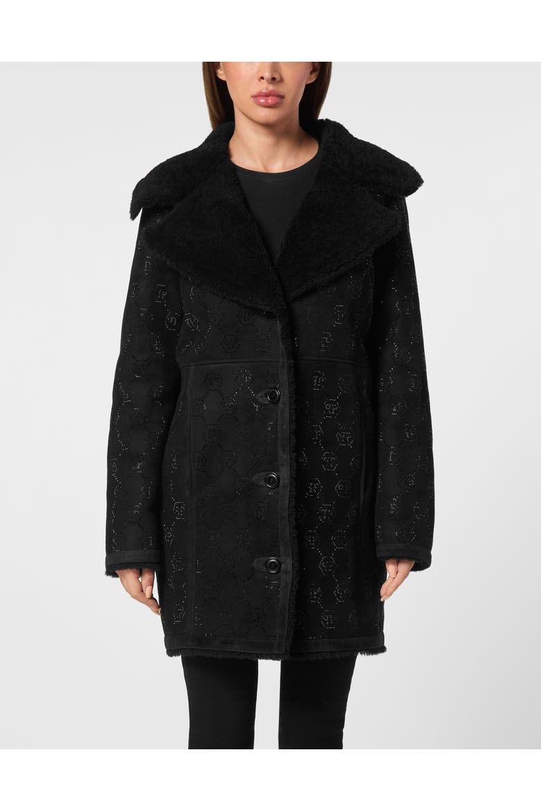 Coat Monogram Women, Main, color, black
