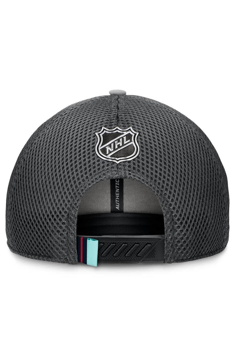 Men's Fanatics Gray Seattle Kraken Authentic Pro Home Ice Trucker Adjustable Hat, Alternate, color, Gray