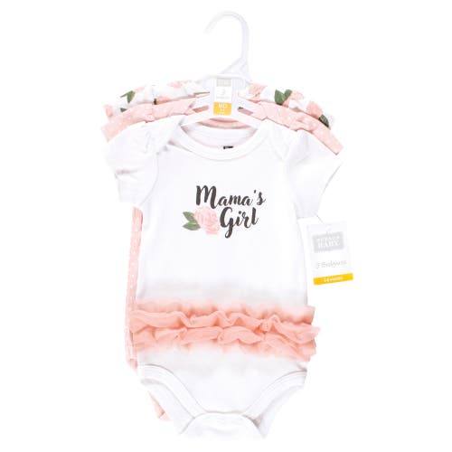 Hudson Baby Cotton Bodysuits 3-pack