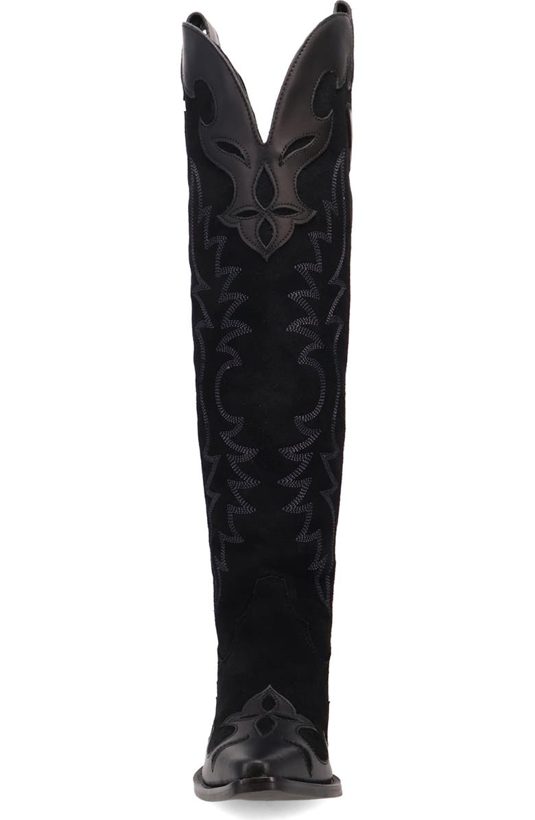 Dingo Drama Queen Over the Knee Western Boot, Alternate, color, Black