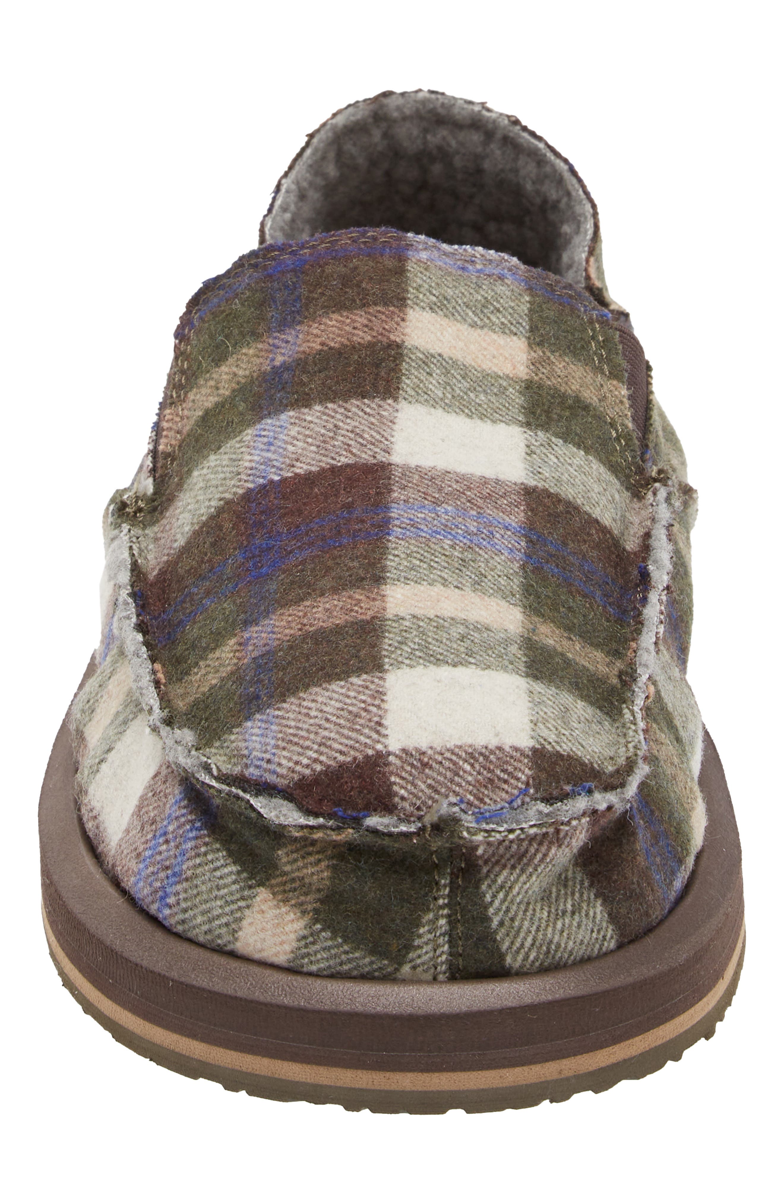 Sanuk Sidewalk Surfer Plaid Slip-On Shoe, Alternate, color, 