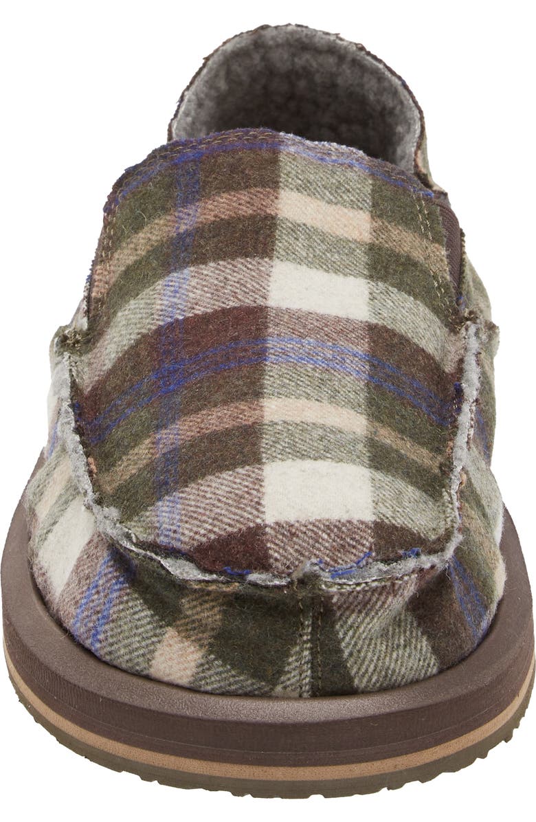 Sanuk Sidewalk Surfer Plaid Slip-On Shoe, Alternate, color,