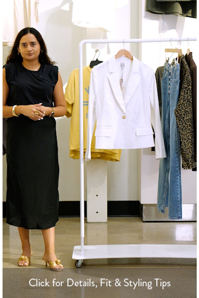 Seasonless Cotton Blend Blazer video