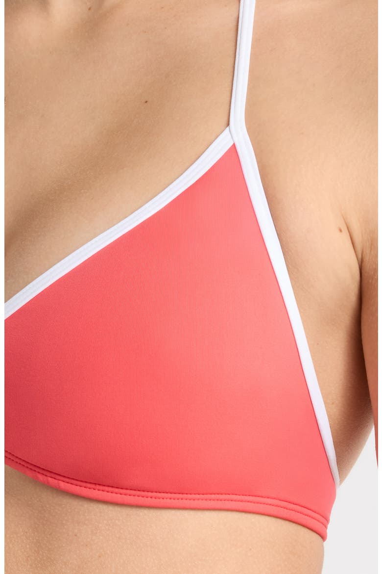 Classic Surf Halter Swim Top, Alternate, color, RED