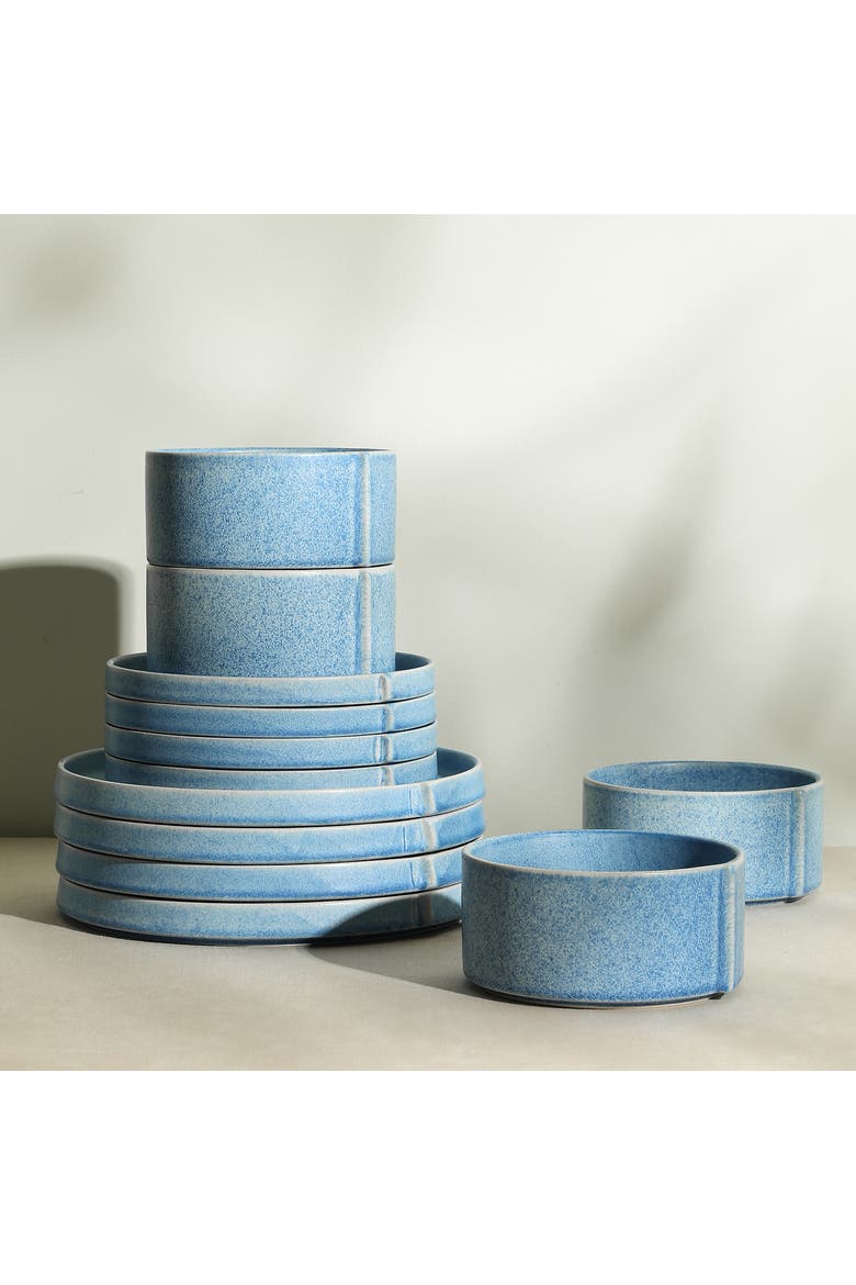 Bao Stoneware 24-Piece Dinnerware Set, Alternate, color, Blue