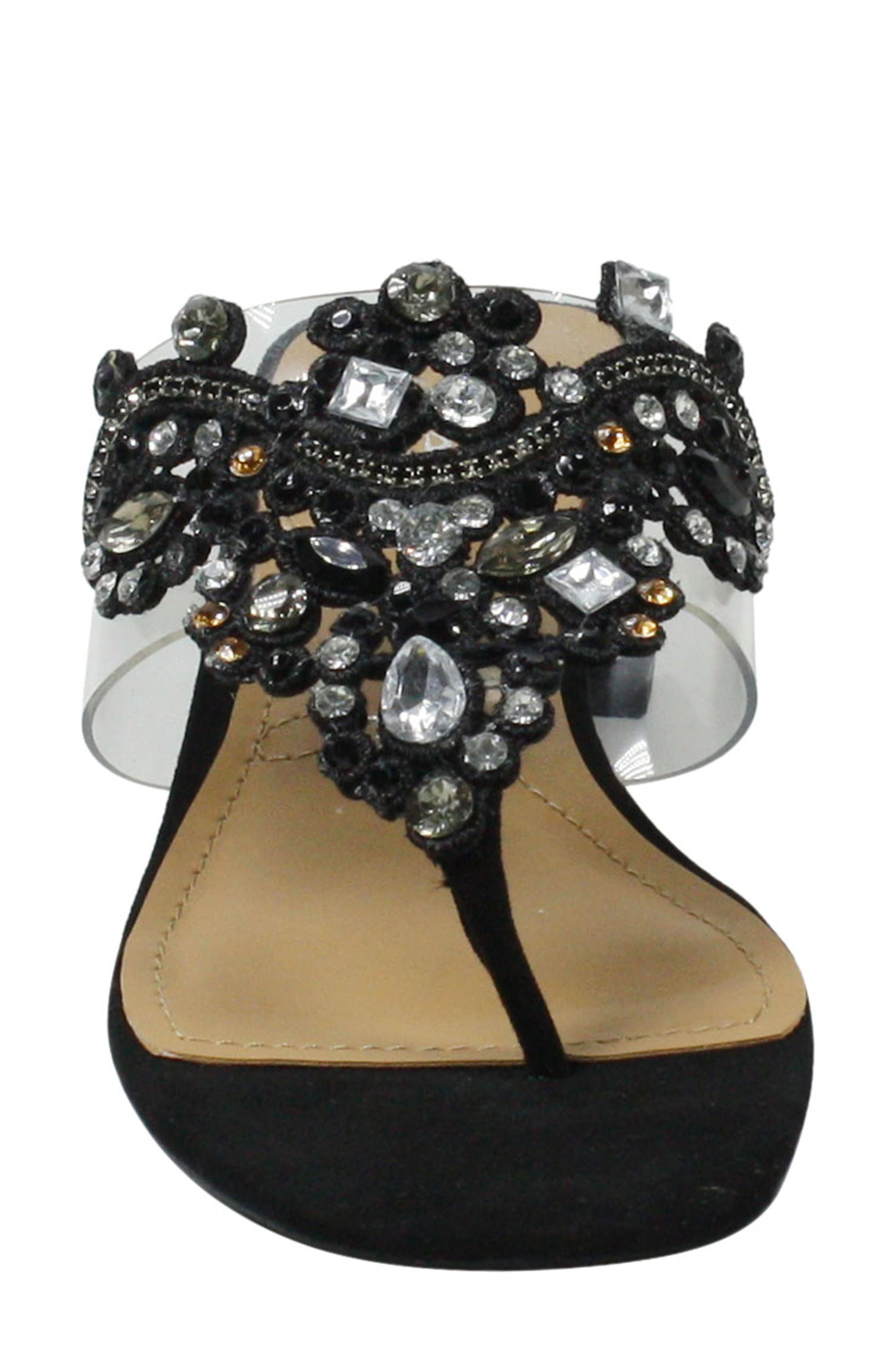 J. Reneé Jonette Embellished Slide Sandal, Alternate, color, 