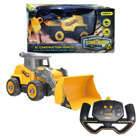 Construct A Truck 2.0 Front Loader. Remote Control Take Apart Truck Toys For Kids. Educational STEM RC Car Building Set. Electric Bucket Loader Assemble Kit & Tool Included