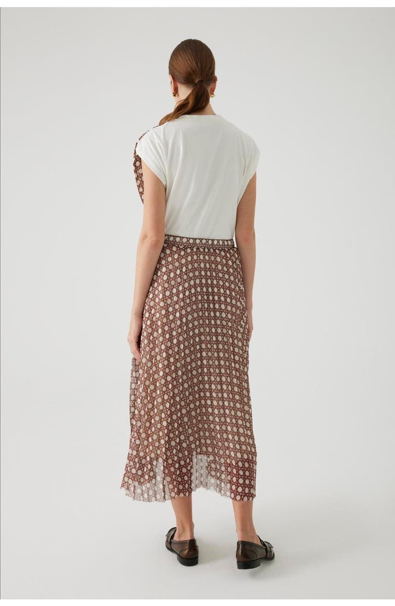 Exquise Anita Midi Skirt, Alternate, color, Brown