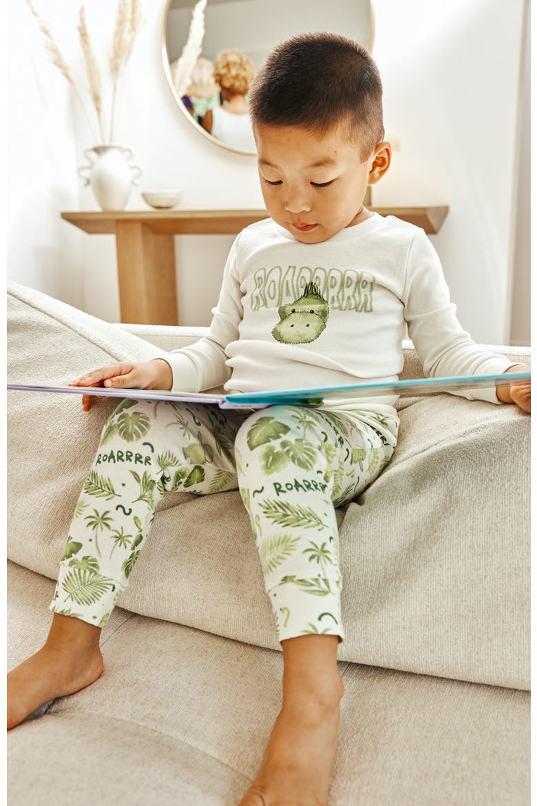 Dinosaur PJ Set, Alternate, color, Multi Color