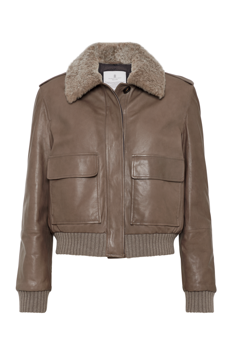 Brunello Cucinelli Nappa leather outerwear, Main, color, 