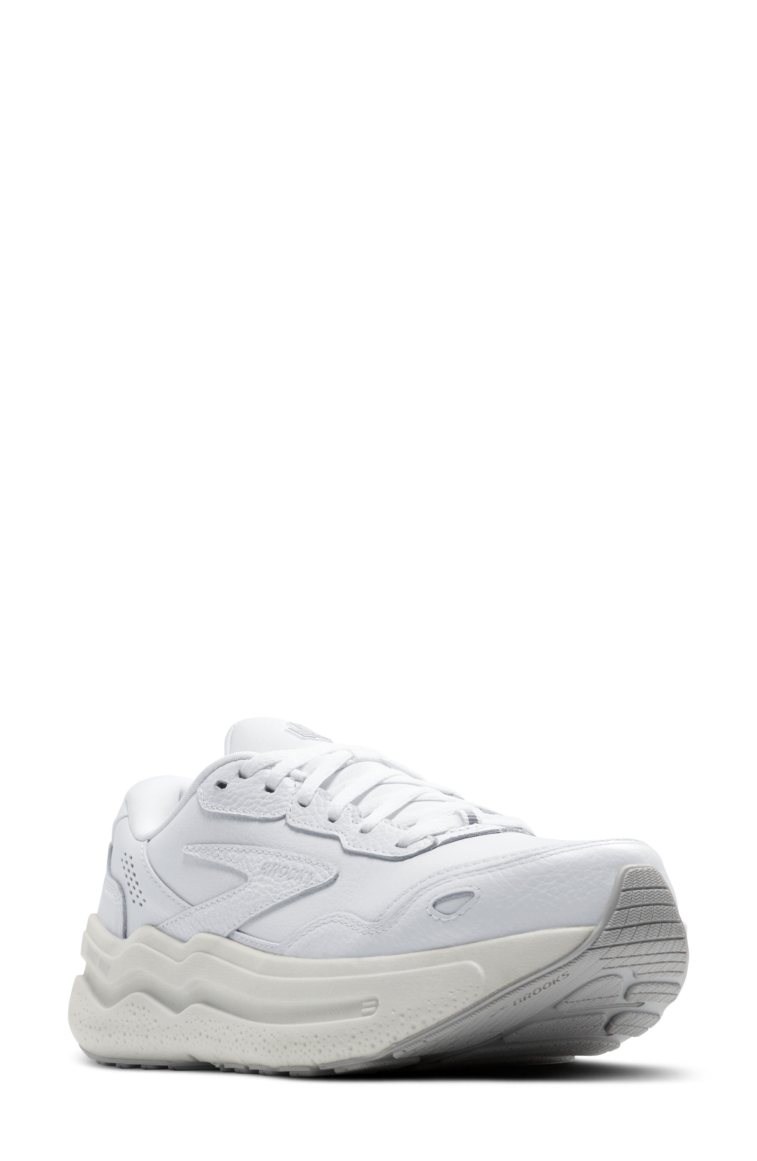 Brooks Ghost Max Sneaker, Main, color, White/White