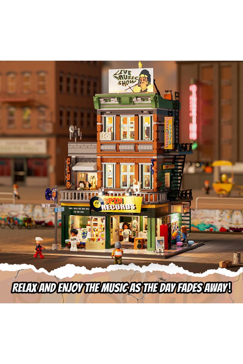 Vintage Record Store Lighting Building Set Model CT1980R, Alternate, color, Multicolor