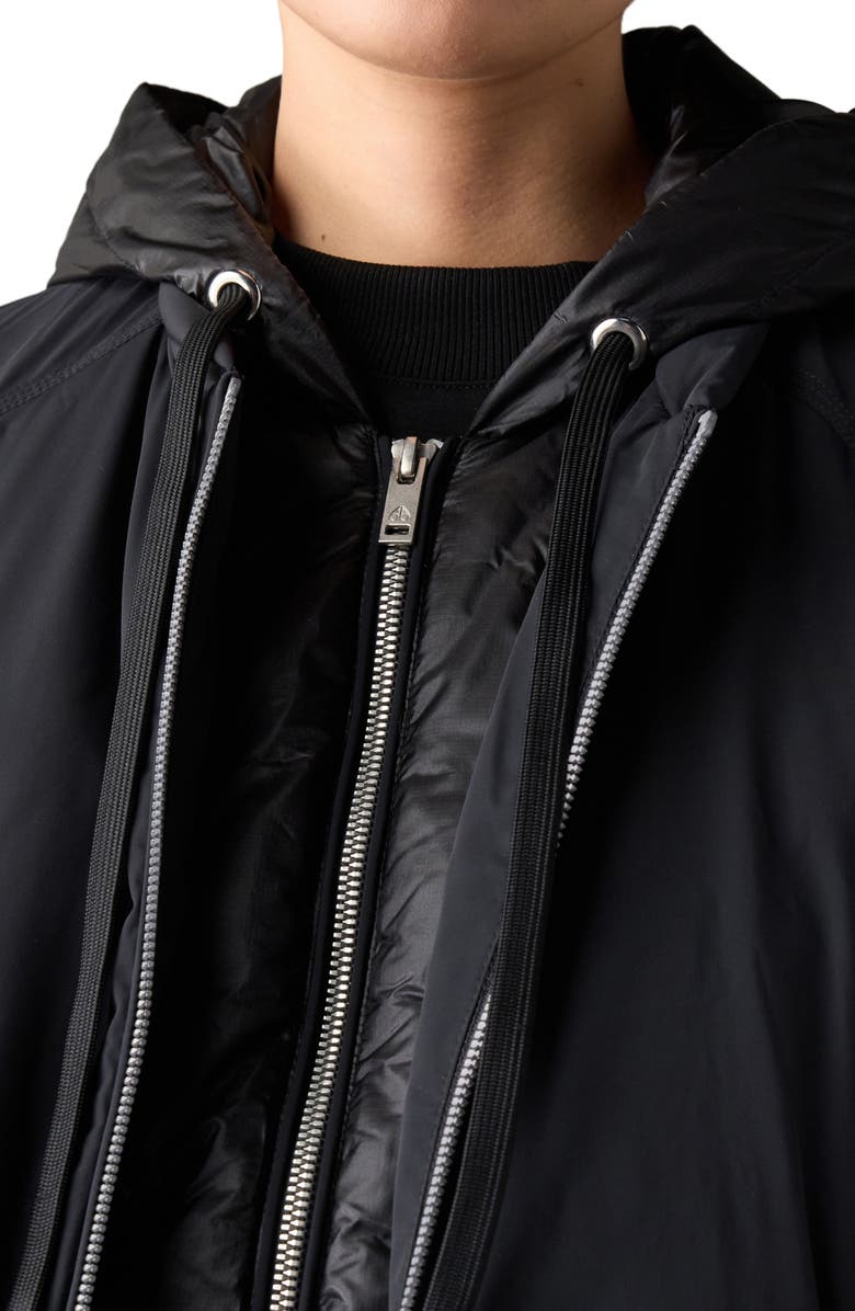 Moose Knuckles Tegan Water Repellent Layered Down Bomber Jacket, Alternate, color,