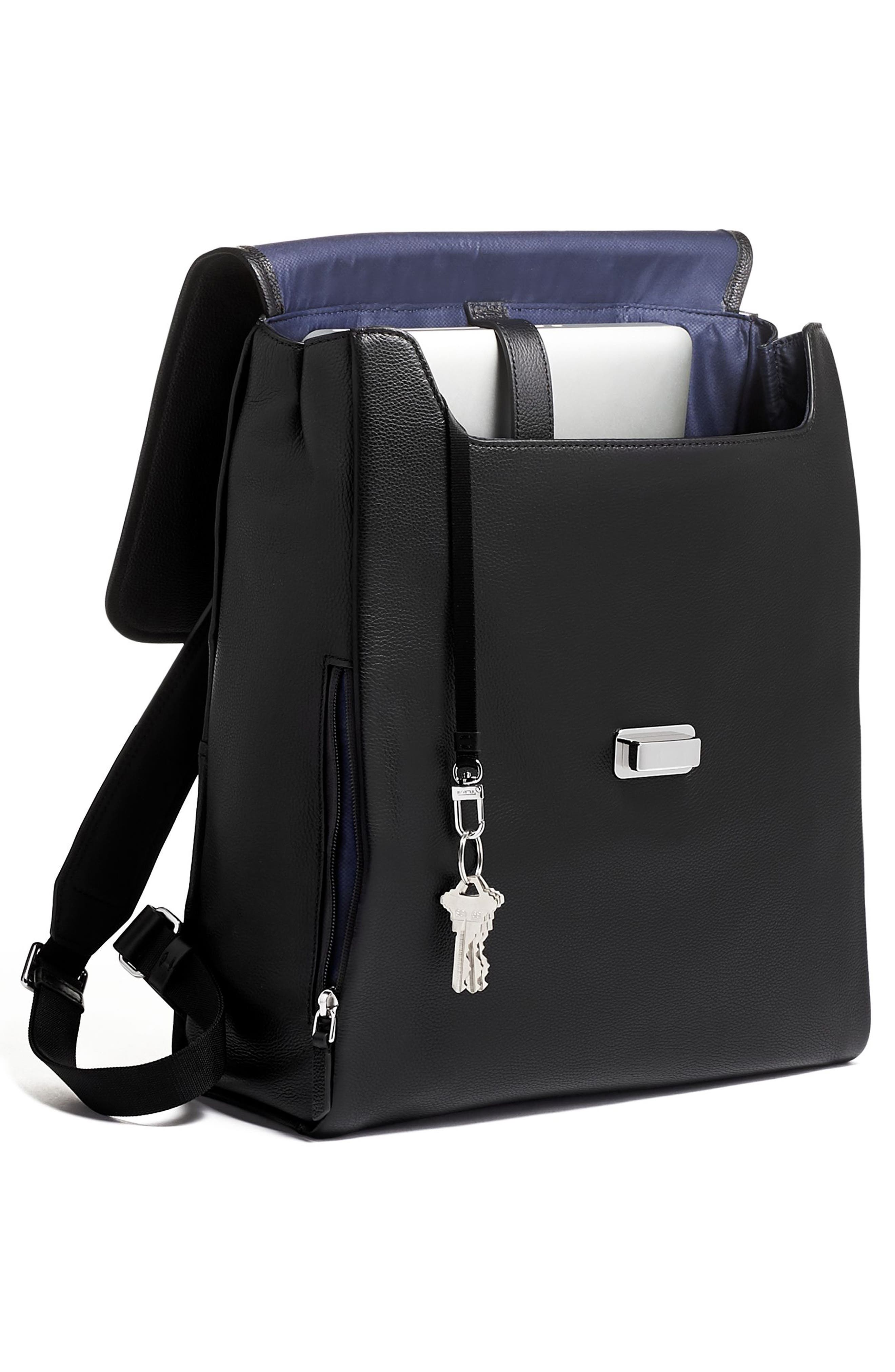 TUMI Lisette Leather Backpack, Alternate, color, 