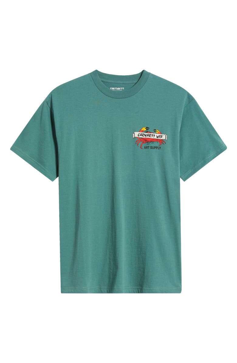 Carhartt Work In Progress Crab Paint Organic Cotton Graphic T-Shirt, Alternate, color, 