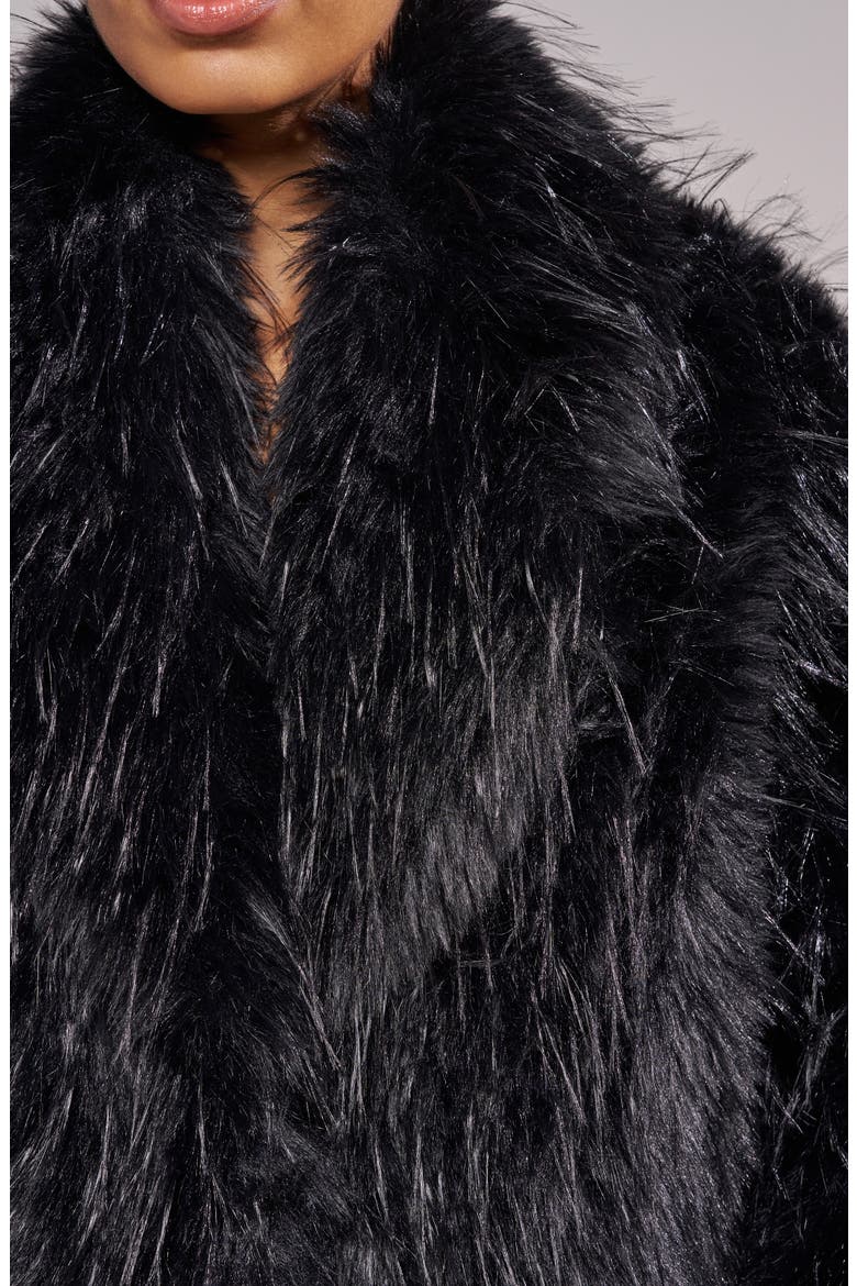 Vault Faux Fur Jacket, Alternate, color, BLACK