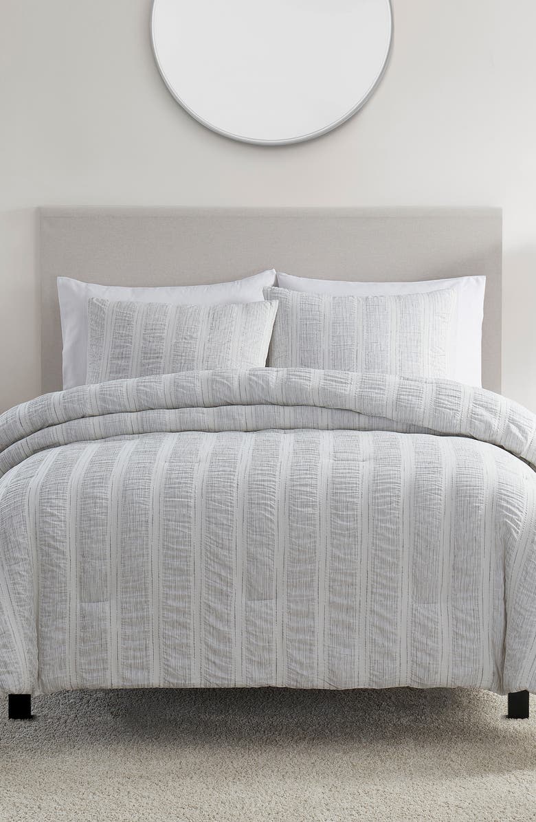 Tahari Aria Seersucker 3-Piece Comforter Set, Alternate, color,