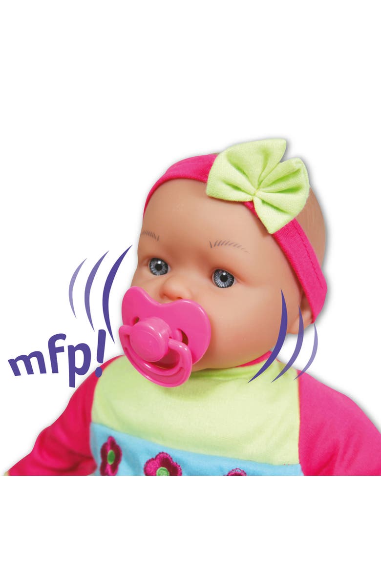 15 Inch Moving Face Baby Interactive Doll, Alternate, color, Multicolored