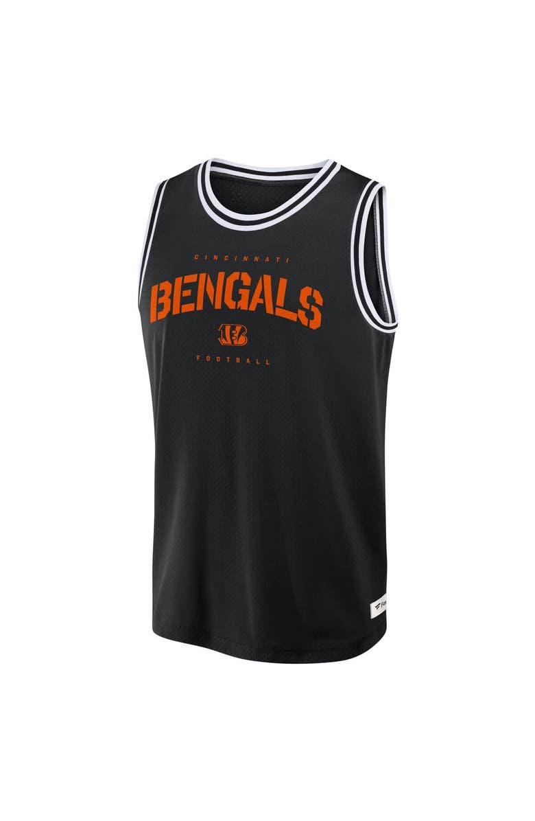 FANATICS Men's Fanatics Black Cincinnati Bengals Elements Future Ground Jersey Tank Top, Alternate, color, Black