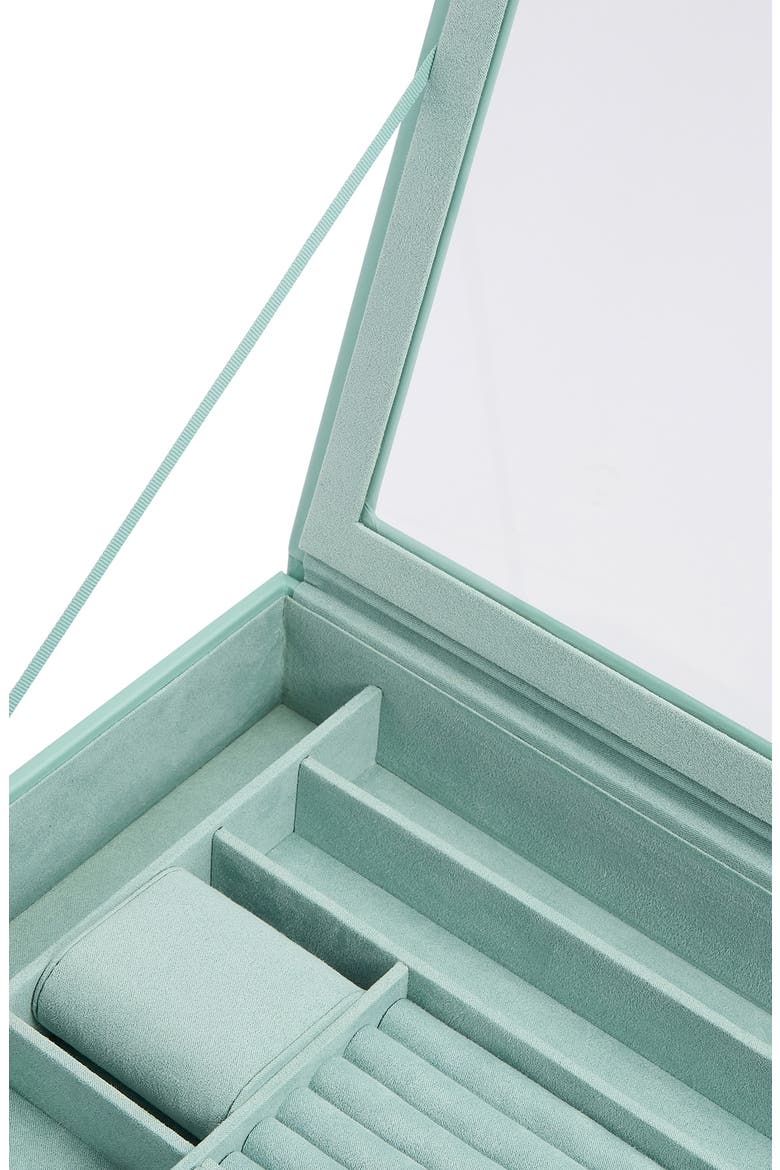 Sophia Jewelry Box with Window, Alternate, color, JADE