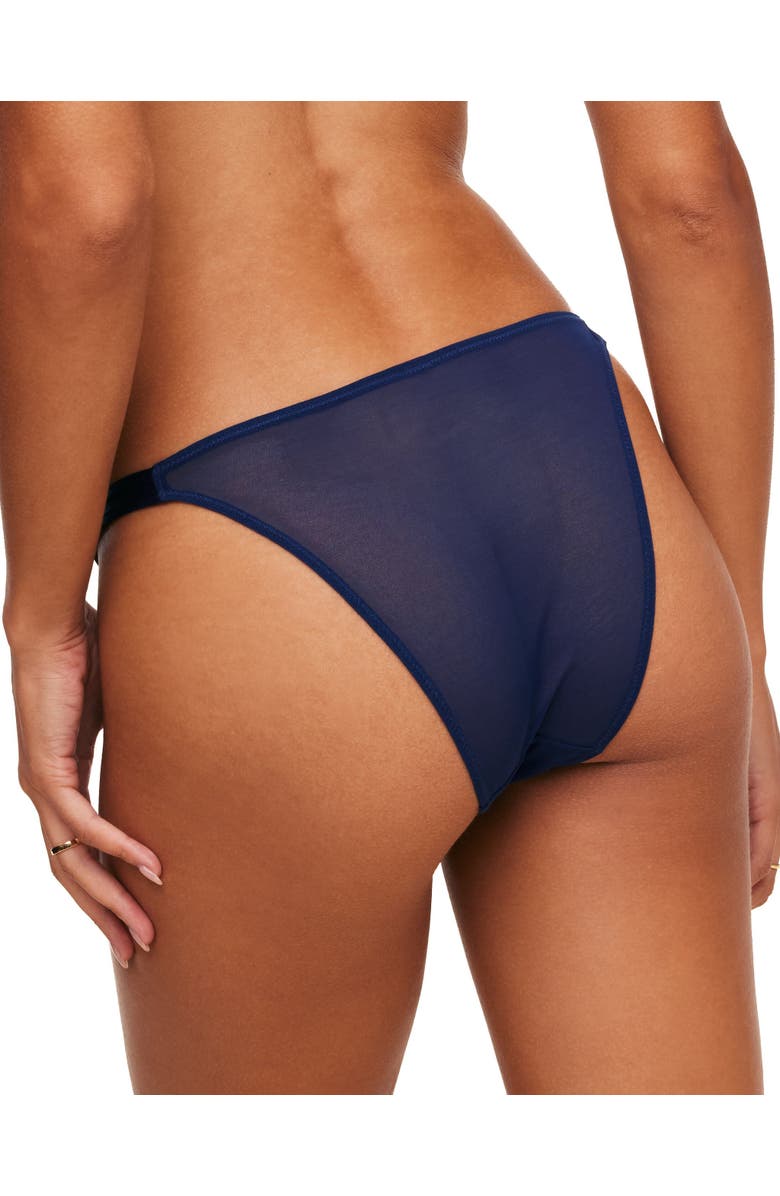 Adore Me Dianna Brazilian Panties, Alternate, color, Novelty Blue