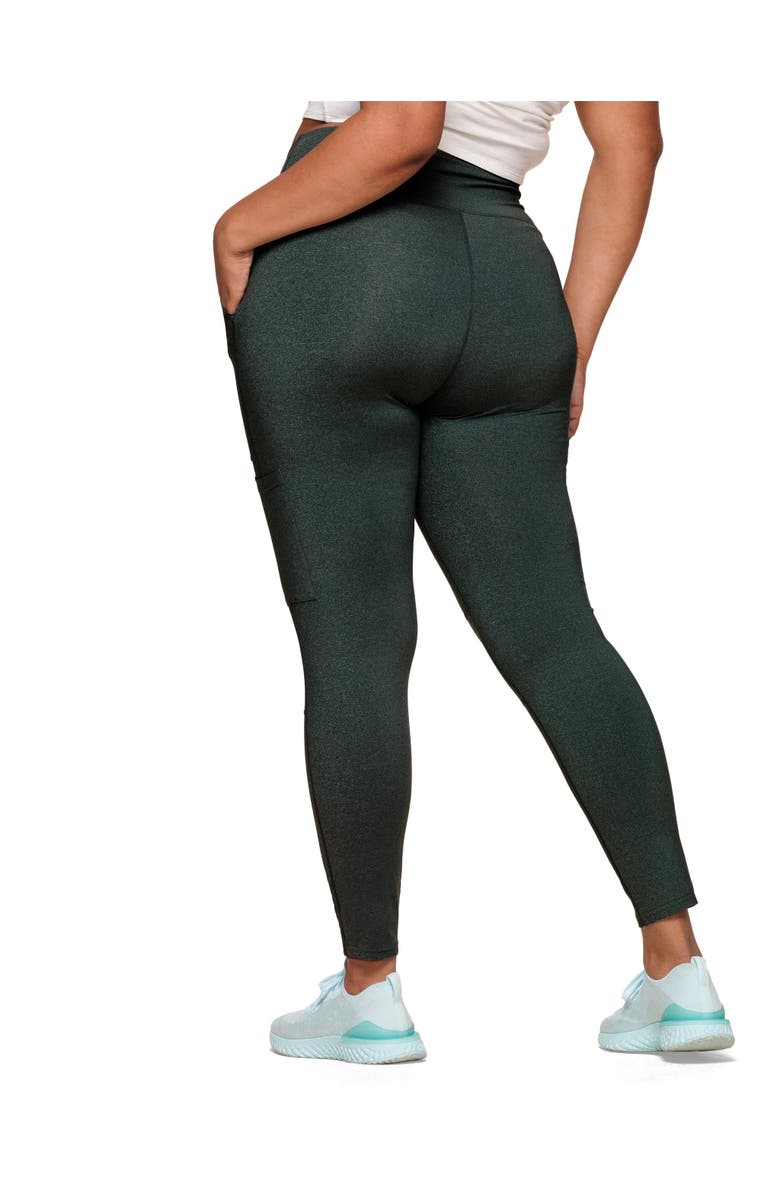 Walkpop Haley Compression Active Legging With Multi Pocket Detail, Alternate, color, Green