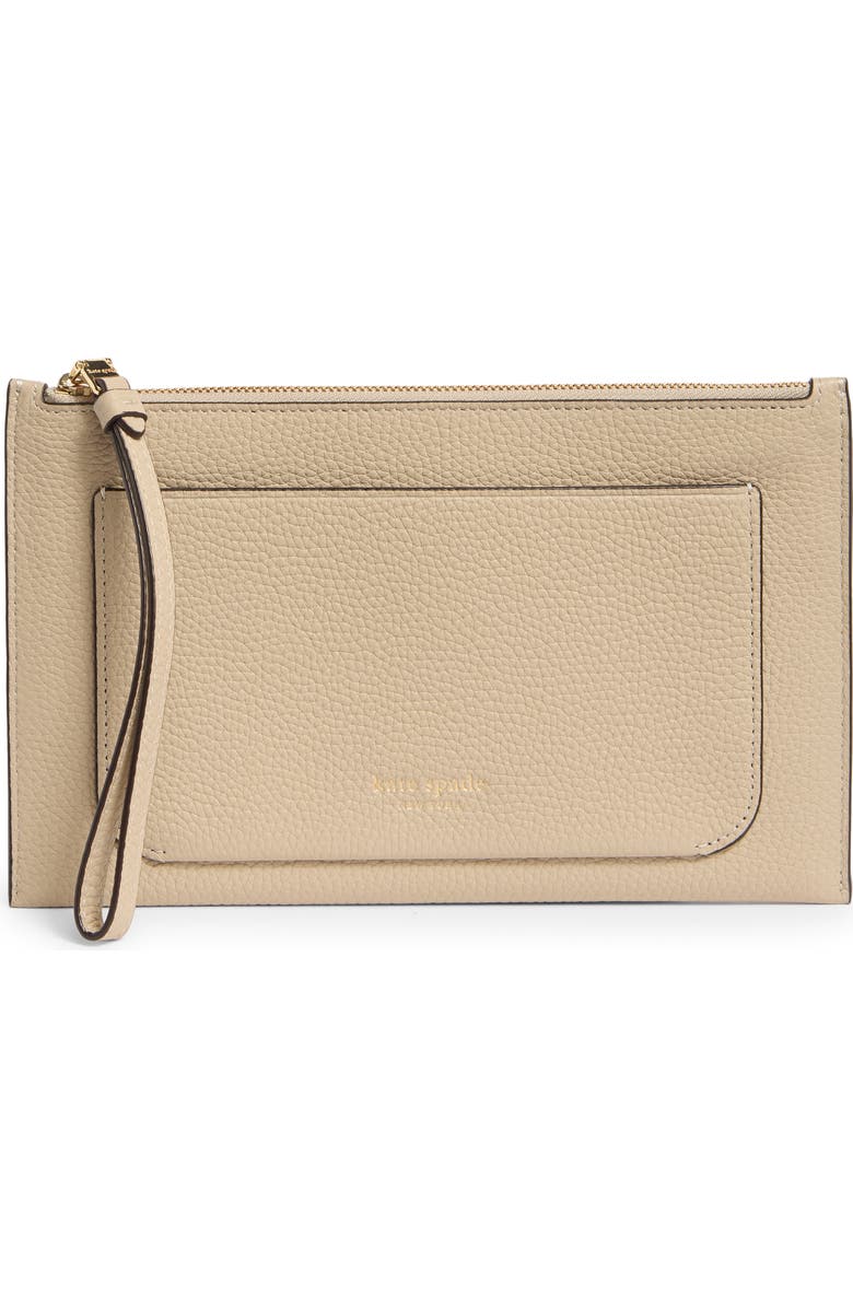 Kate Spade New York ava leather wristlet, Main, color,