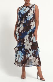 Estelle Aveline Floral Print Sleeveless Dress
